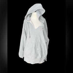 CHAMPION | WOMENS REVERSE WEAVE HOODED POCKETED V NECK HEAVY WEIGHT SWEATSHIRT